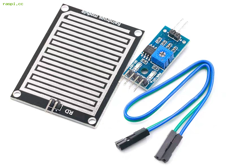 树莓派雨滴传感器模块教程